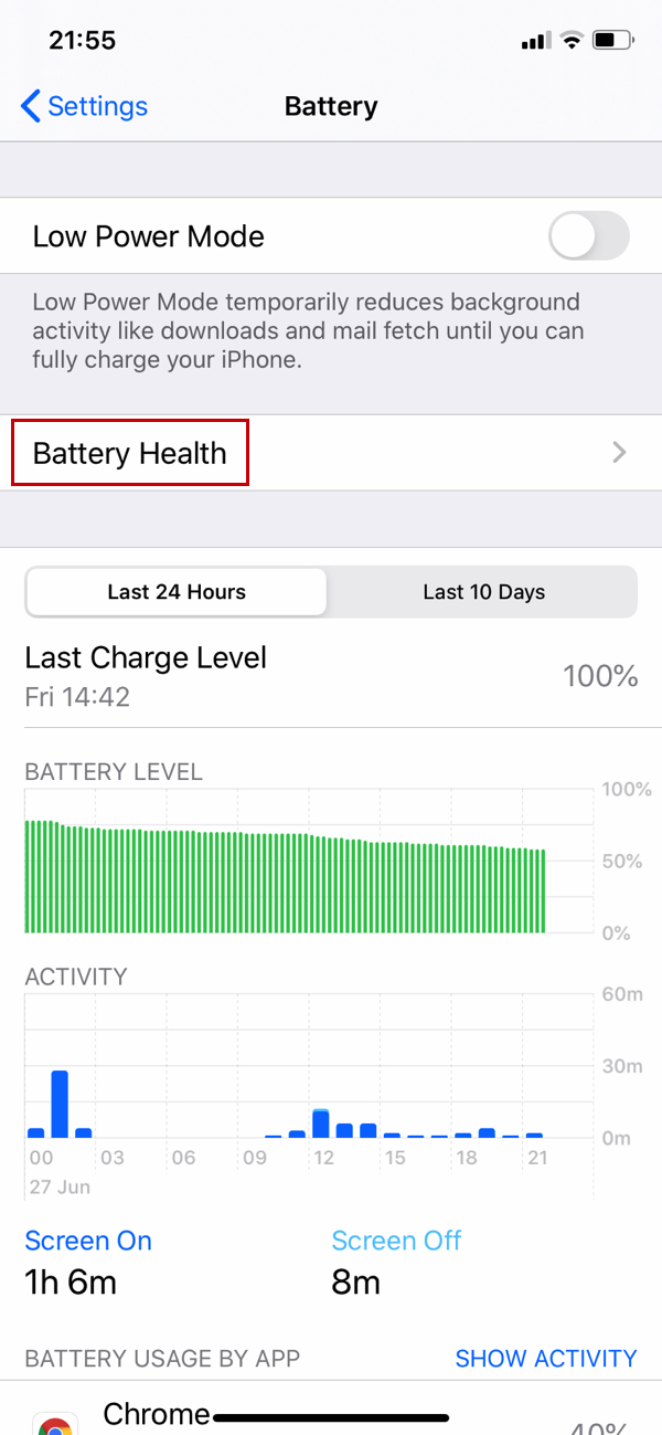 How To Check Battery Life On Iphone