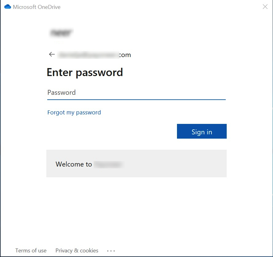 microsoft onedrive email login