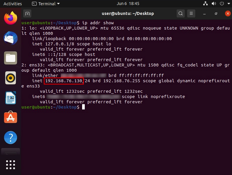 ip address on mac terminal