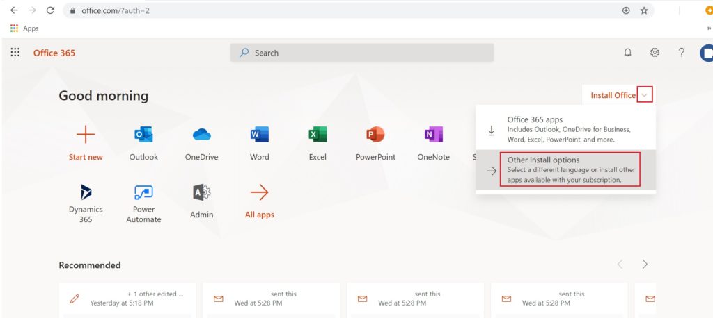 install microsoft office 365 free