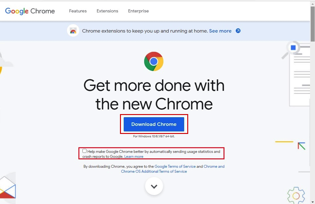 download google chrome setup