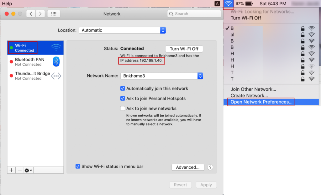 find ip address in mac terminal