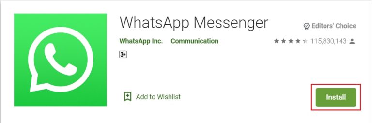 cant download whatsapp from play store