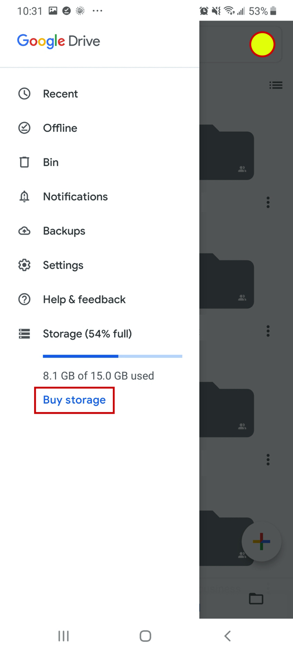 how to get google drive free storage
