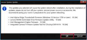 lenovo system update not working