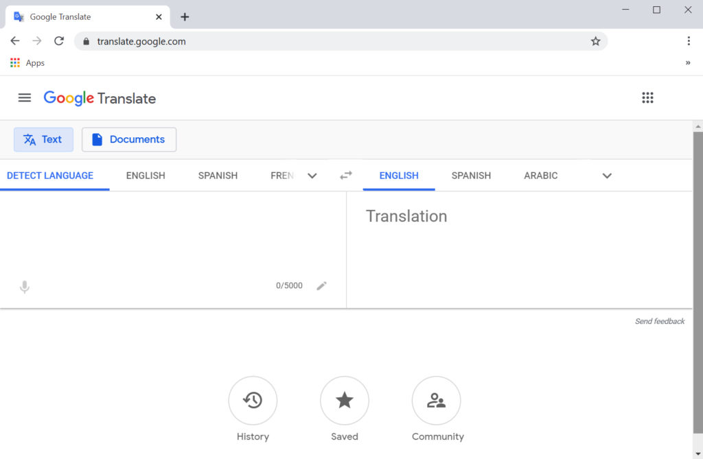 google translate chinese to english