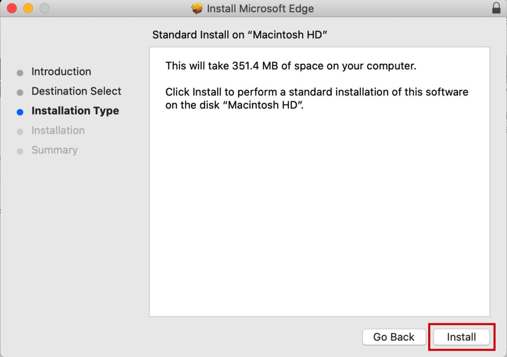 install edge on mac