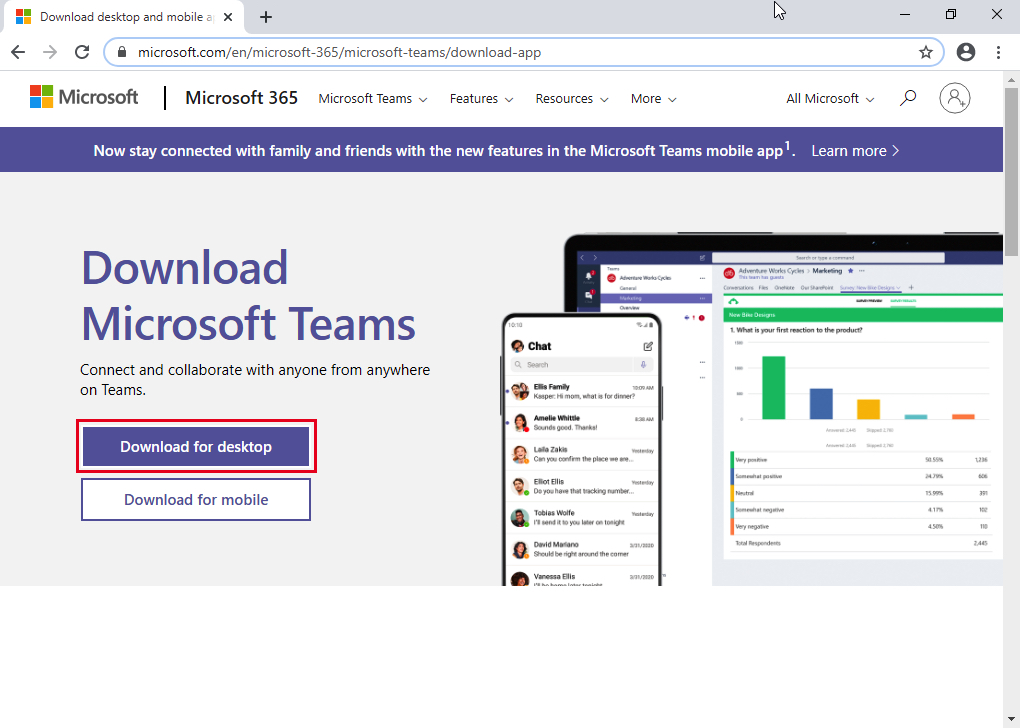 microsoft teams for laptop free download