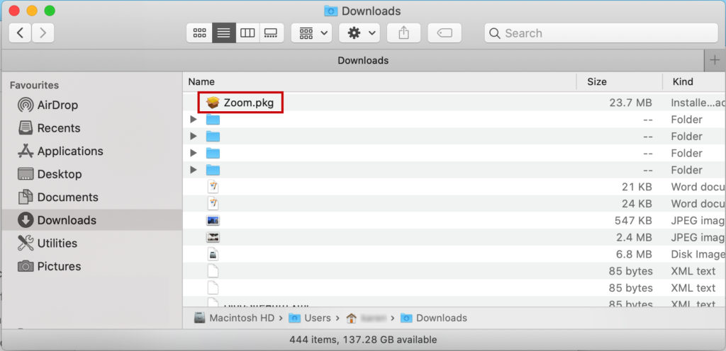 how to install zoom on mac