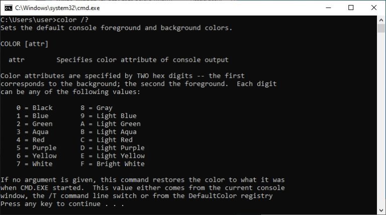 How to change Font Color of CMD - Windows PC - WhatisMyLocalIP