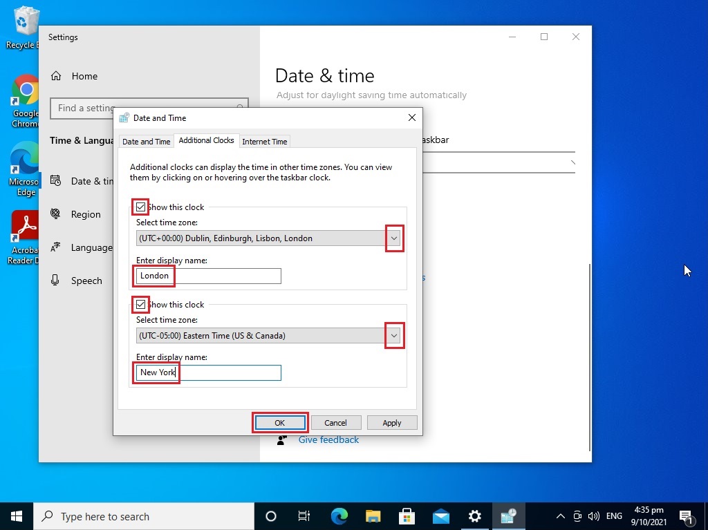 How to Add multiple Time Zone Clock in Windows 10 WhatisMyLocalIP